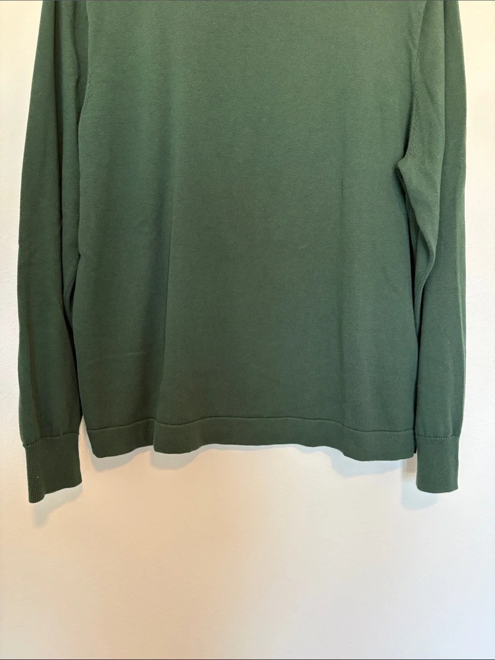 Men's J. Crew 100% Cotton Crewneck Pullover Sweater Green Large